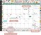 Desk Calendar 2025-2026 - 22" X 17" - Ditsy Floral(Extra Large)
